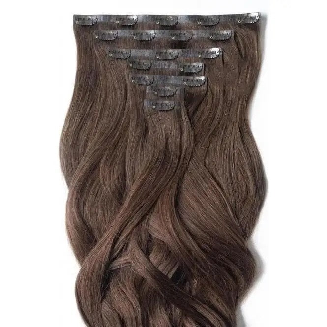 Clip-In Hair Extensions - Chestnut Brown (24 inch, 260g)