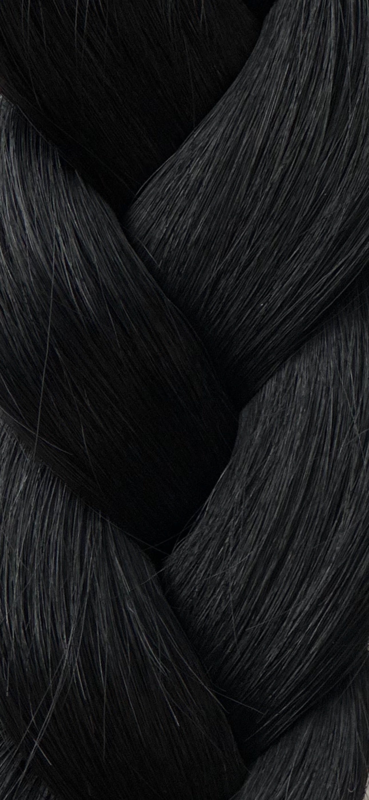 Raven Leggera weft, braided.