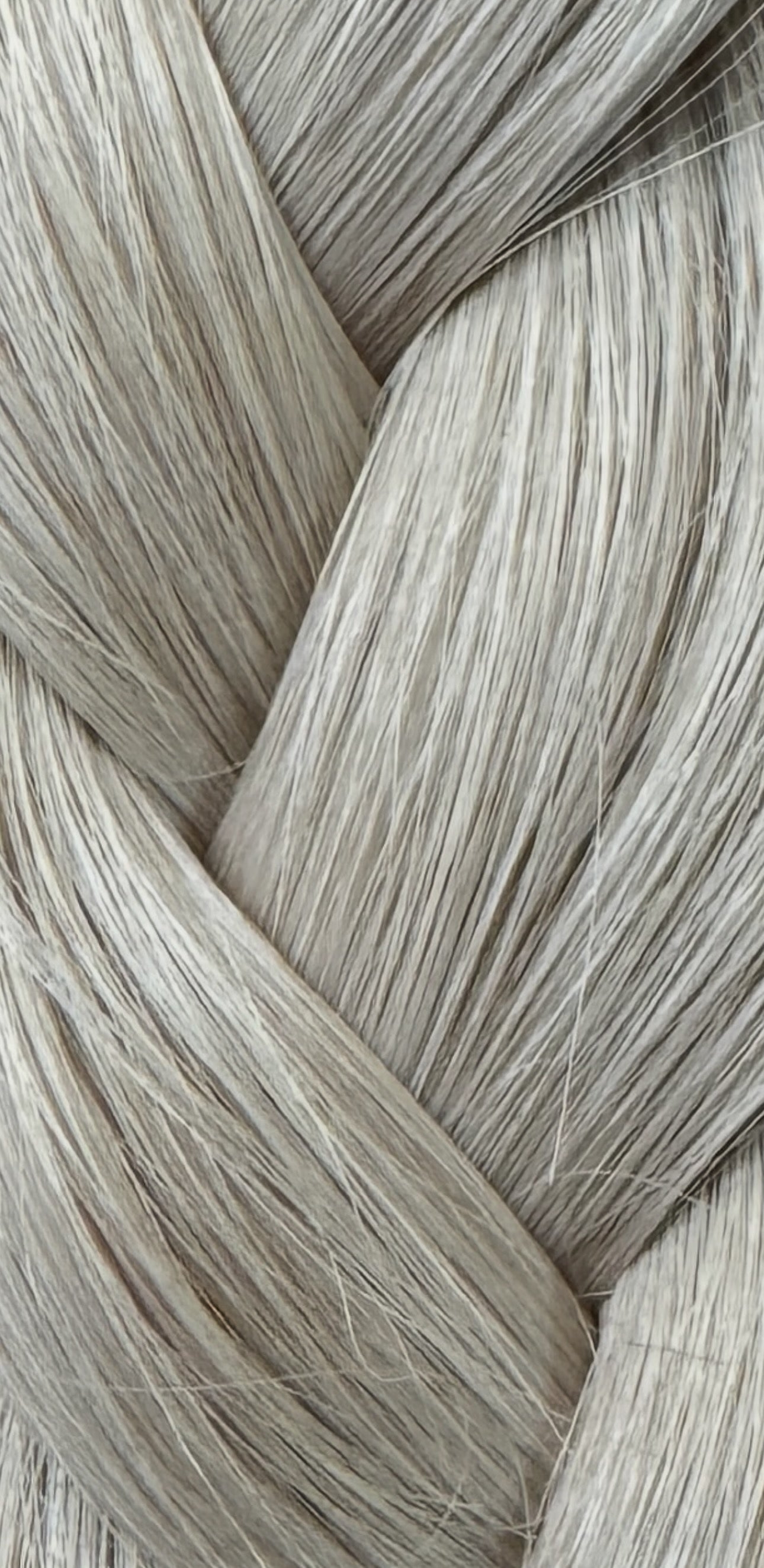 Glacier Leggera weft, braided.